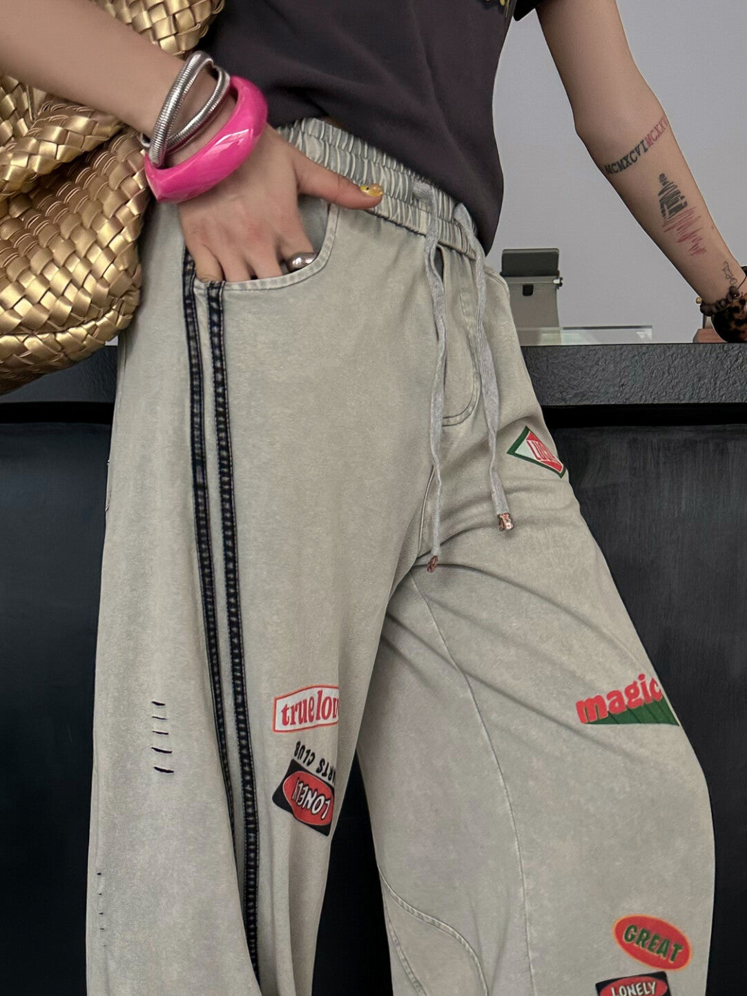American High-Street Washed Relaxed Pants - Urban Minimalism Redefined」