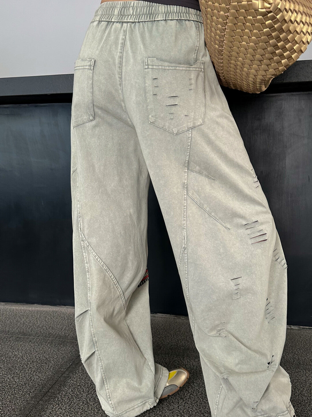 American High-Street Washed Relaxed Pants - Urban Minimalism Redefined」