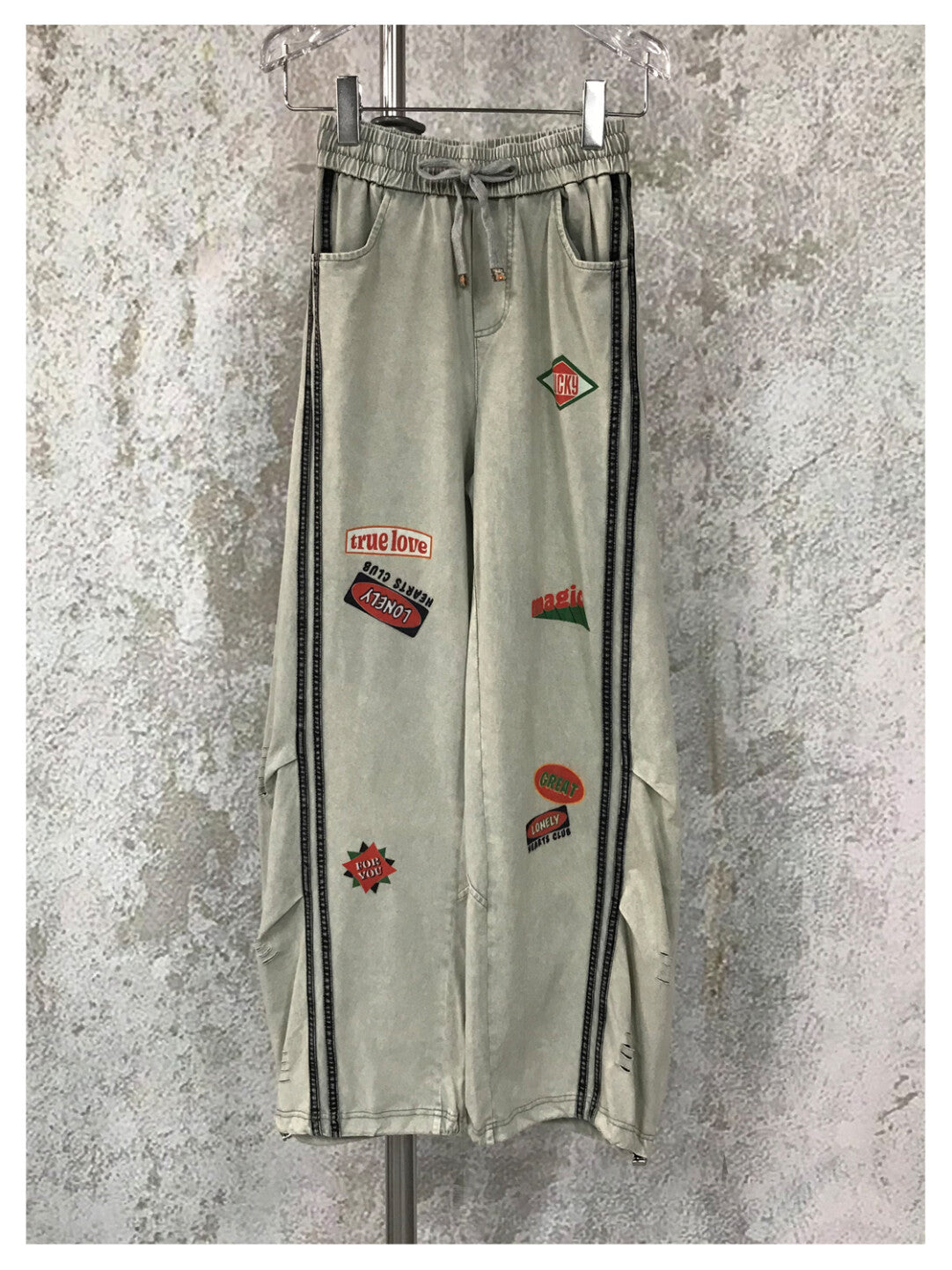 American High-Street Washed Relaxed Pants - Urban Minimalism Redefined」