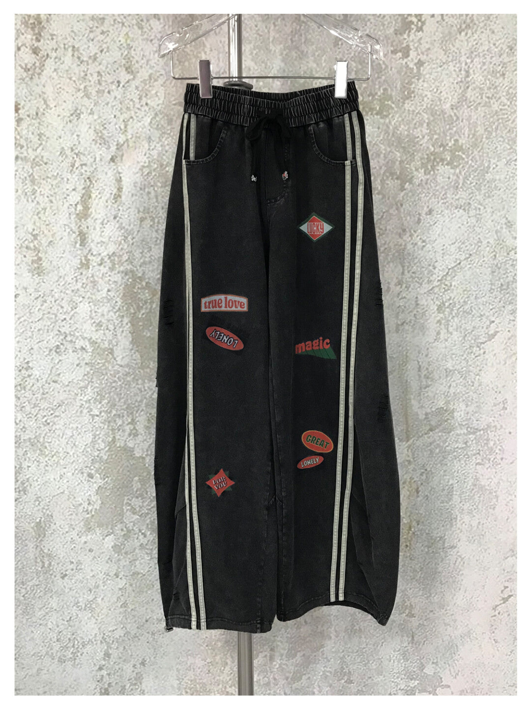 American High-Street Washed Relaxed Pants - Urban Minimalism Redefined」
