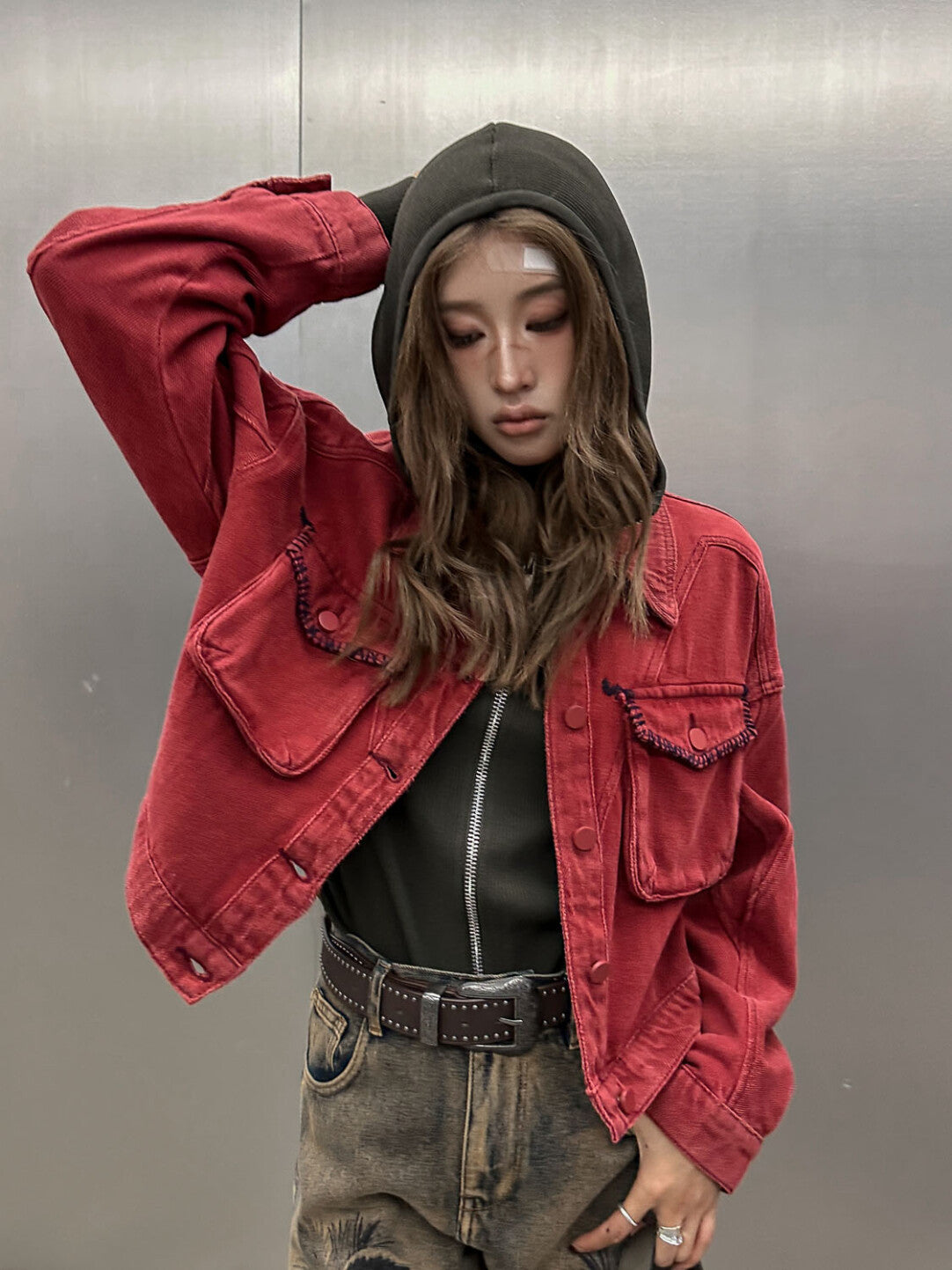 Vintage American Relaxed Utility Denim Jacket - Laid-Back Heritage」