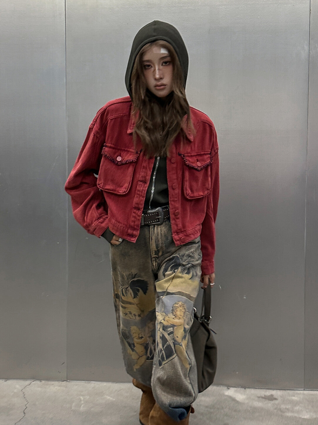 Wasteland Straight-Leg Jeans - Post-Apocalyptic Utility Meets Everyday Wear」