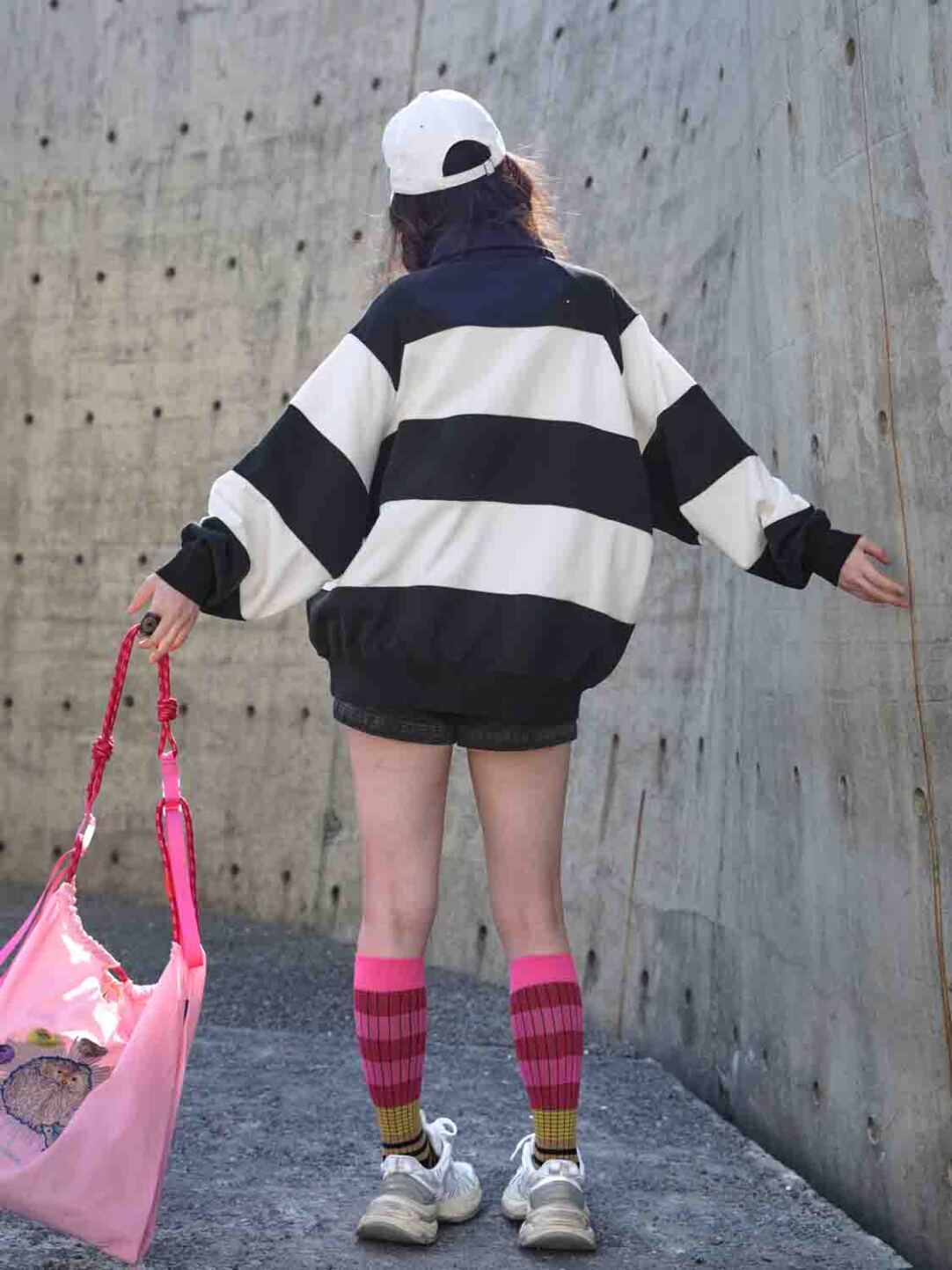 Classic American Collegiate Stripe Colorblock Sweater - Preppy Reinvented」