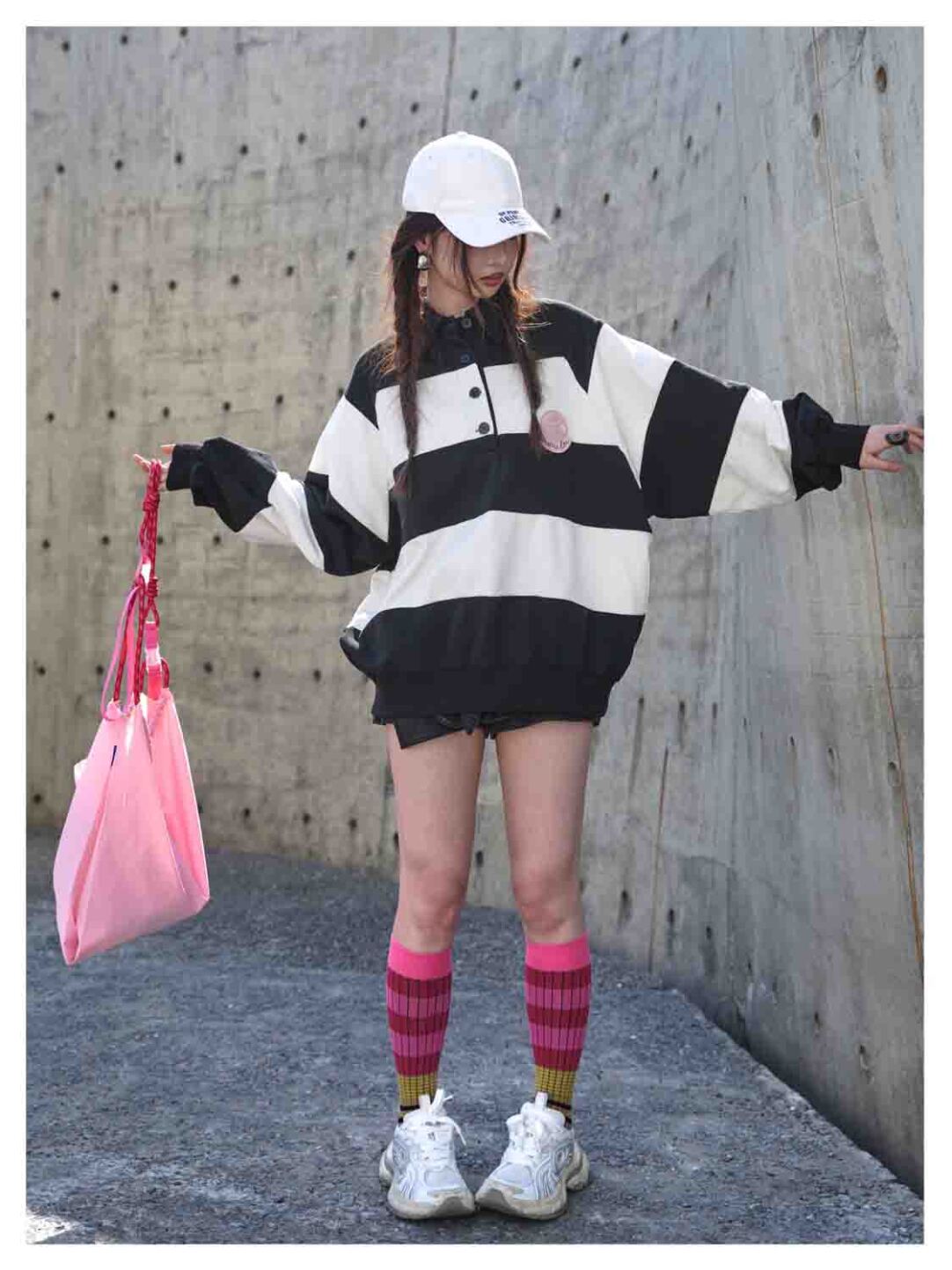 Classic American Collegiate Stripe Colorblock Sweater - Preppy Reinvented」