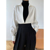 2025 NEW Elegant VNeck Blouse Spring Style Chic Layers
